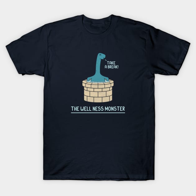 The WellNess Monster T-Shirt by HandsOffMyDinosaur